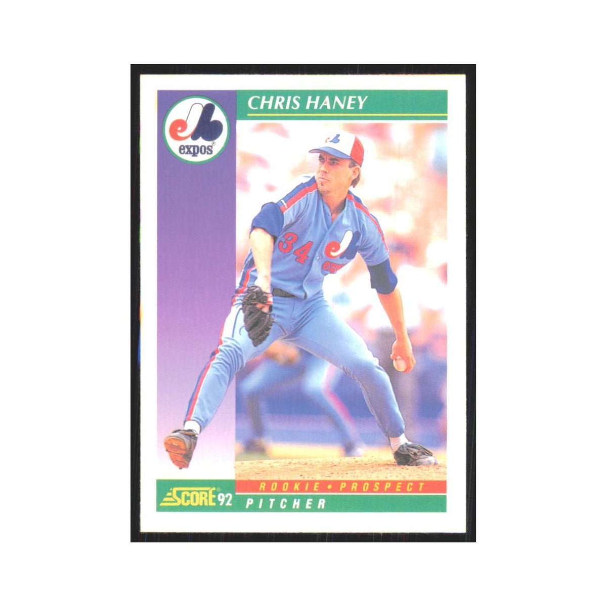 1992 Score Chris Haney RC Montreal Expos #873