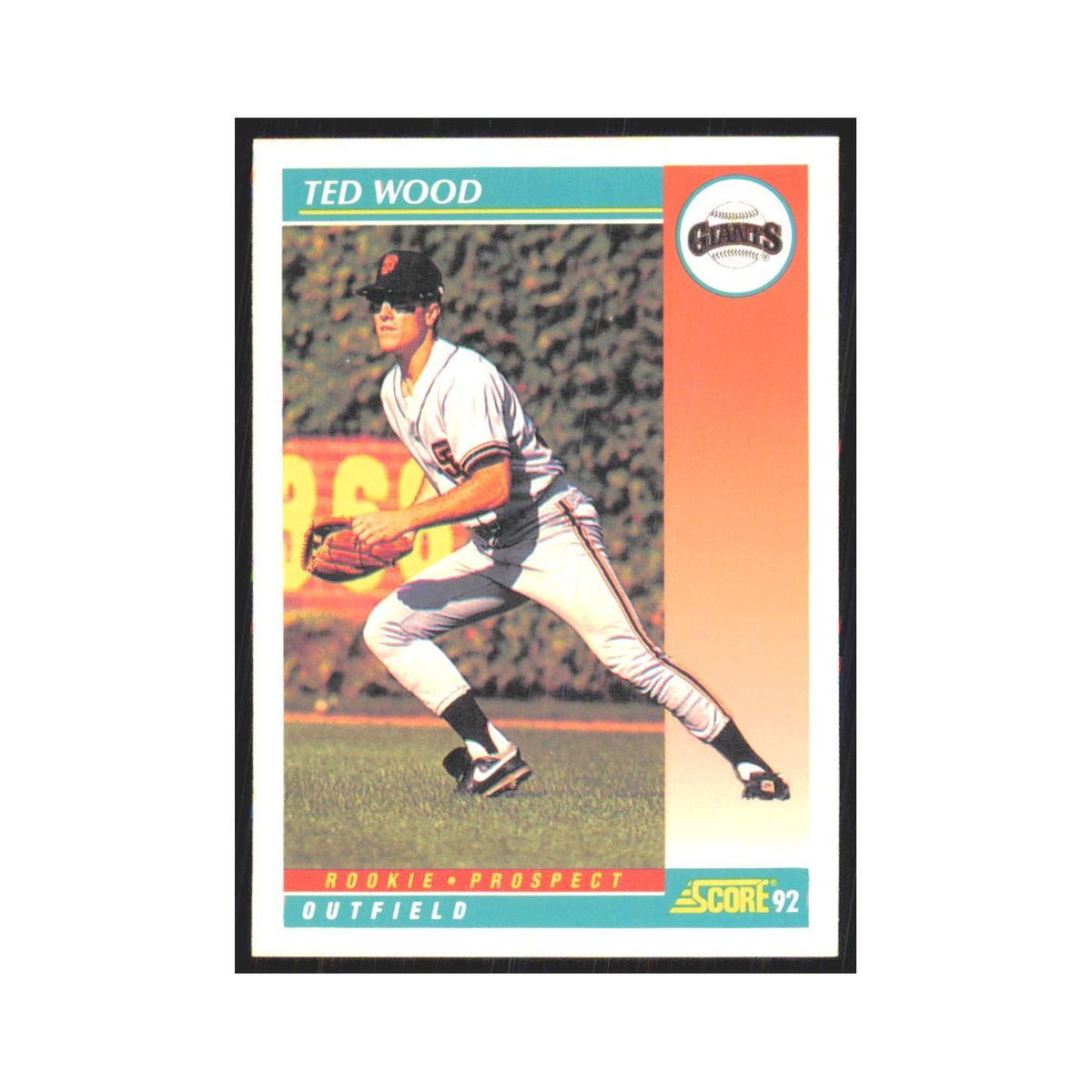 1992 Score Ted Wood RC Giants #768
