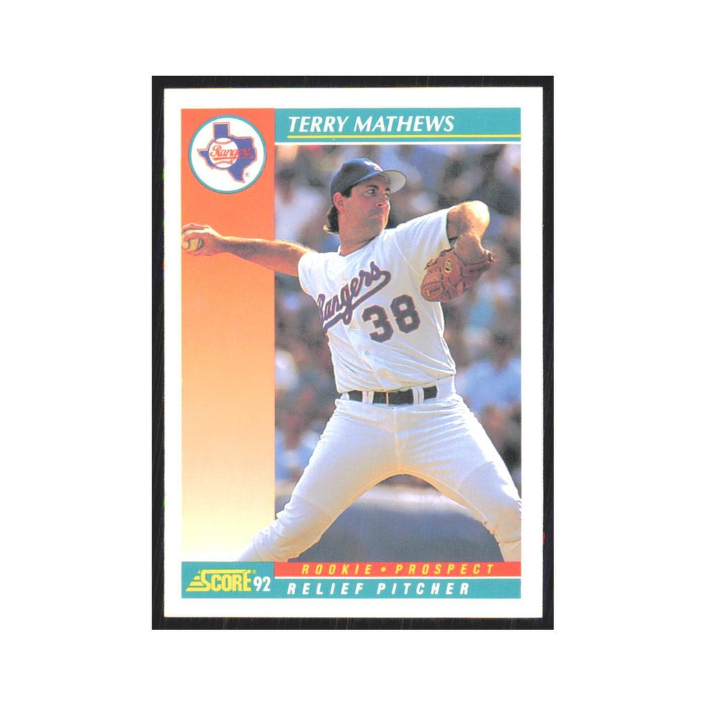 1992 Score Terry Mathews RC Rangers #737