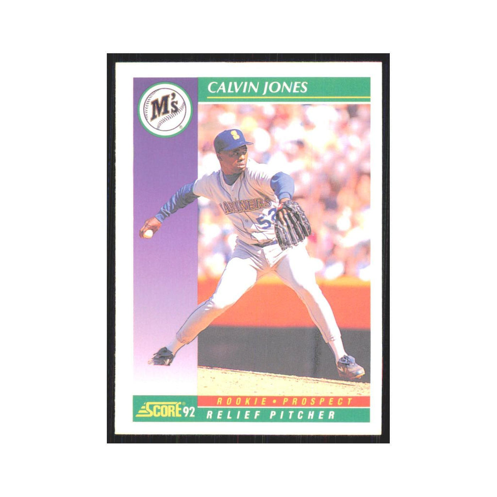 1992 Score Calvin Jones RC Mariners #868