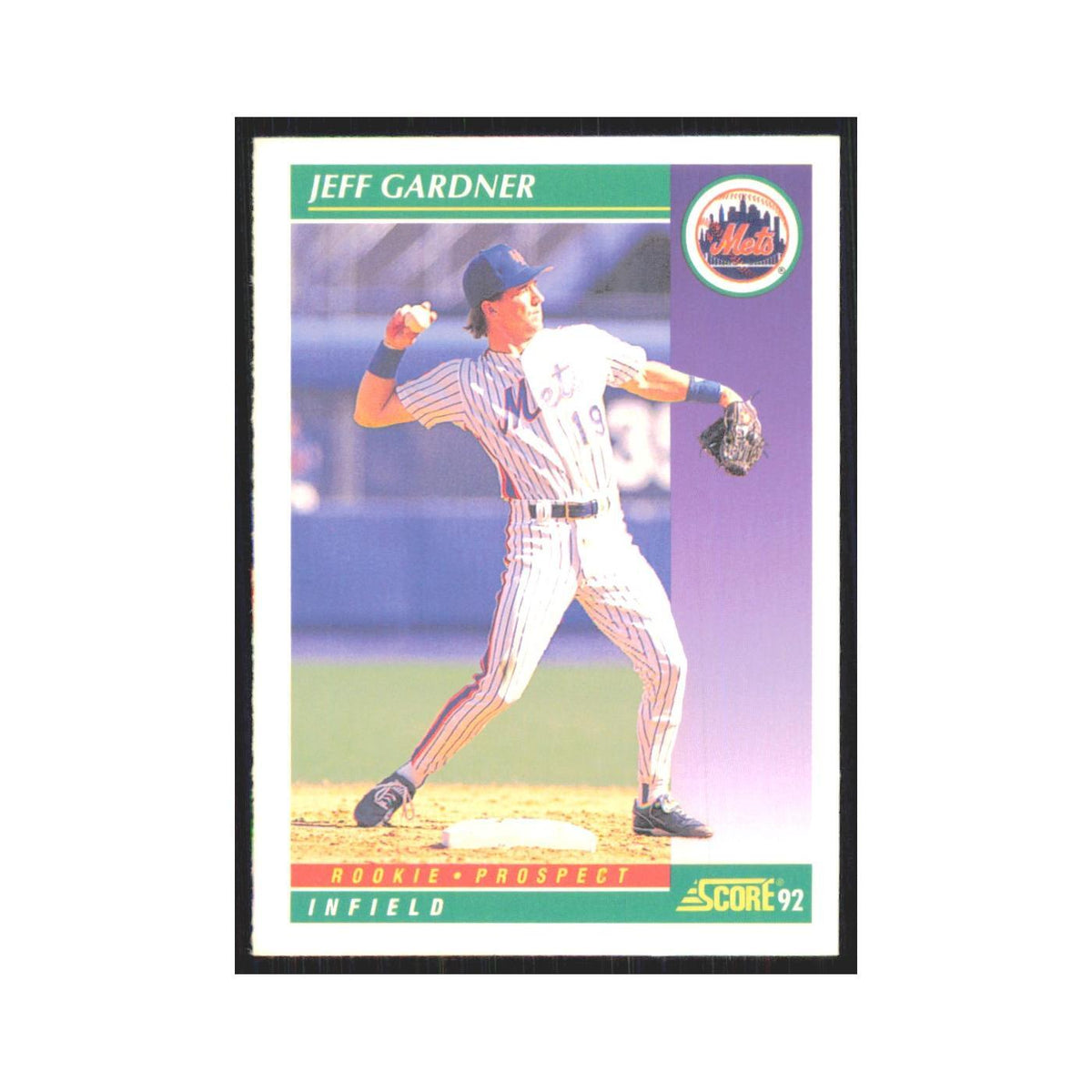 1992 Score Jeff Gardner RC Mets #869