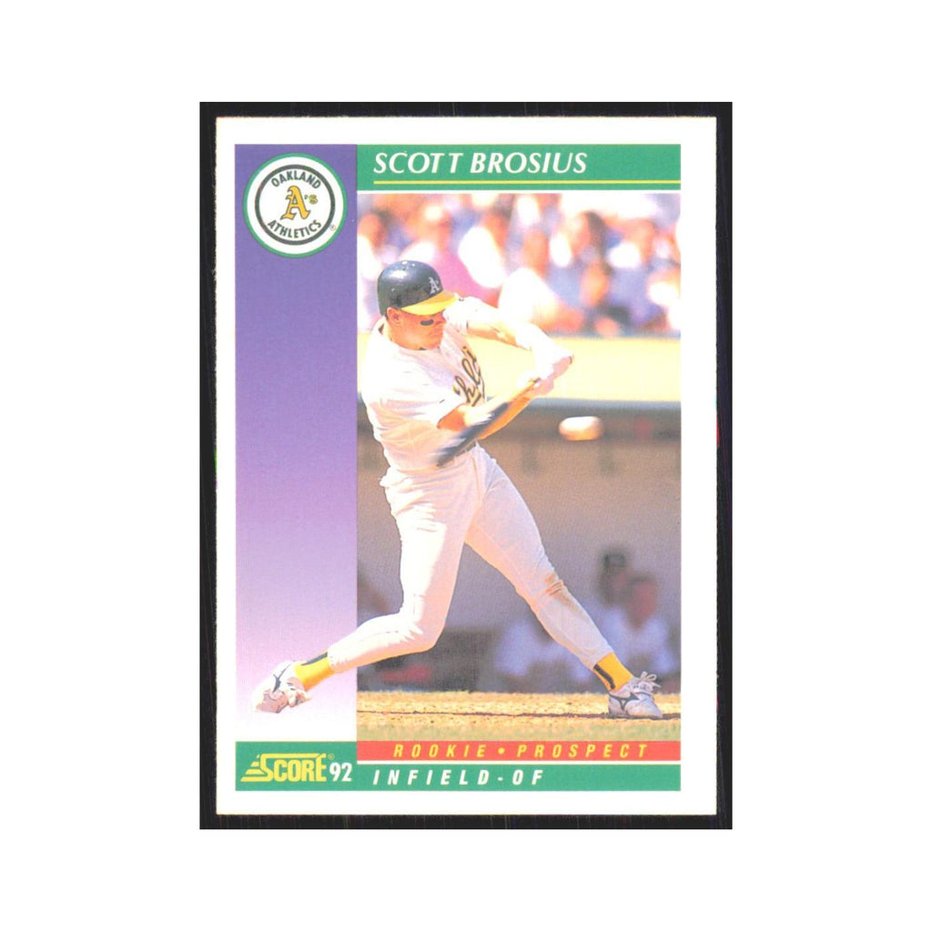 1992 Score Scott Brosius RC Athletics #846