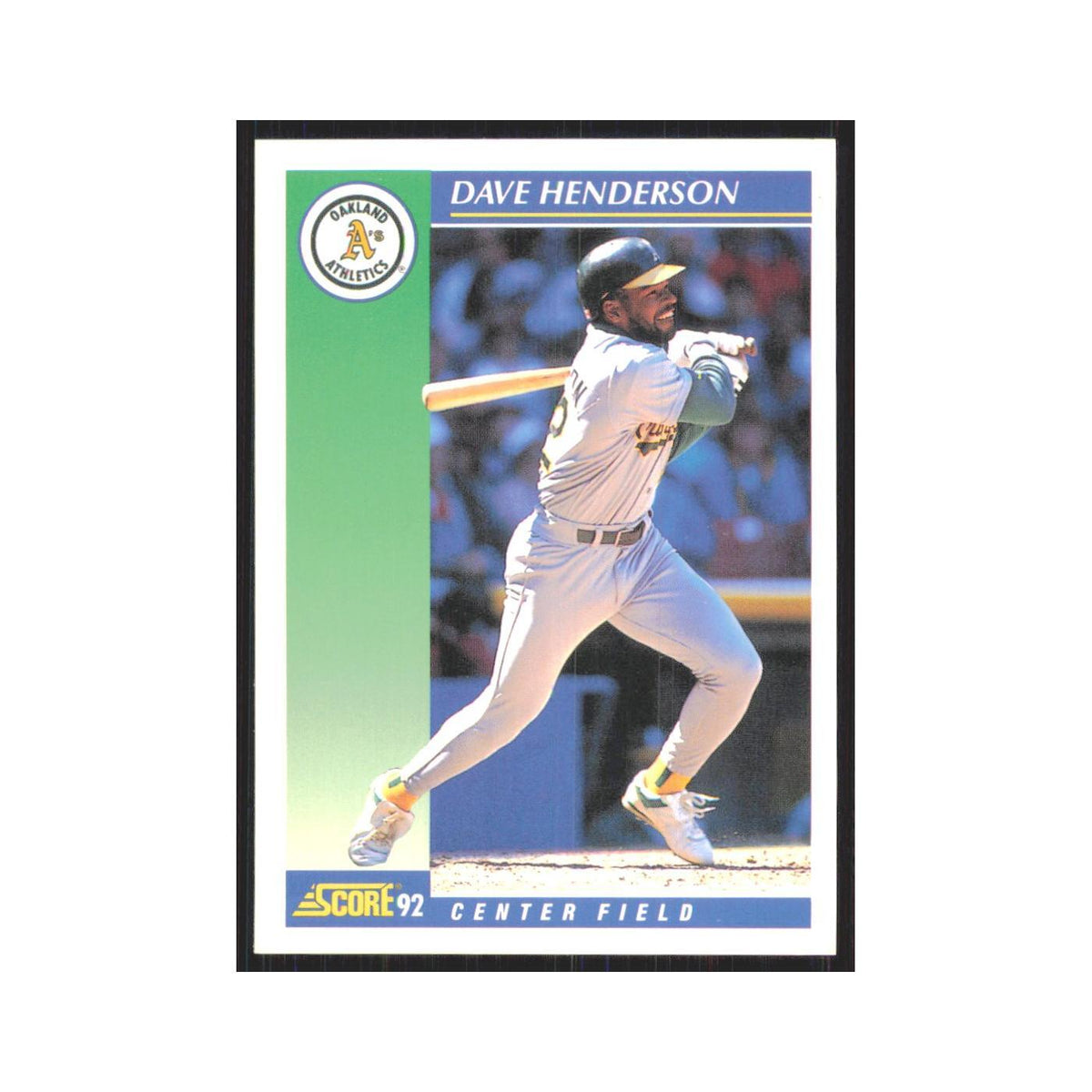 1992 Score Dave Henderson Athletics #5