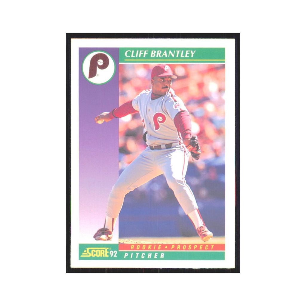 1992 Score Cliff Brantley RC Phillies #854