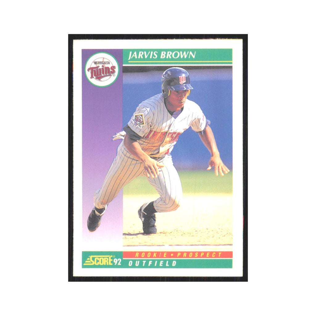 1992 Score Jarvis Brown RC Twins #870