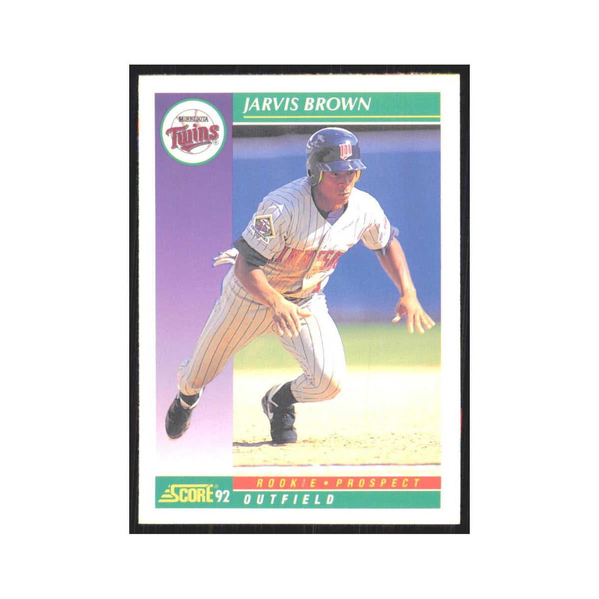 1992 Score Jarvis Brown RC Twins #870