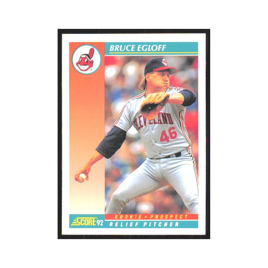 1992 Score Bruce Egloff RC Indians #751