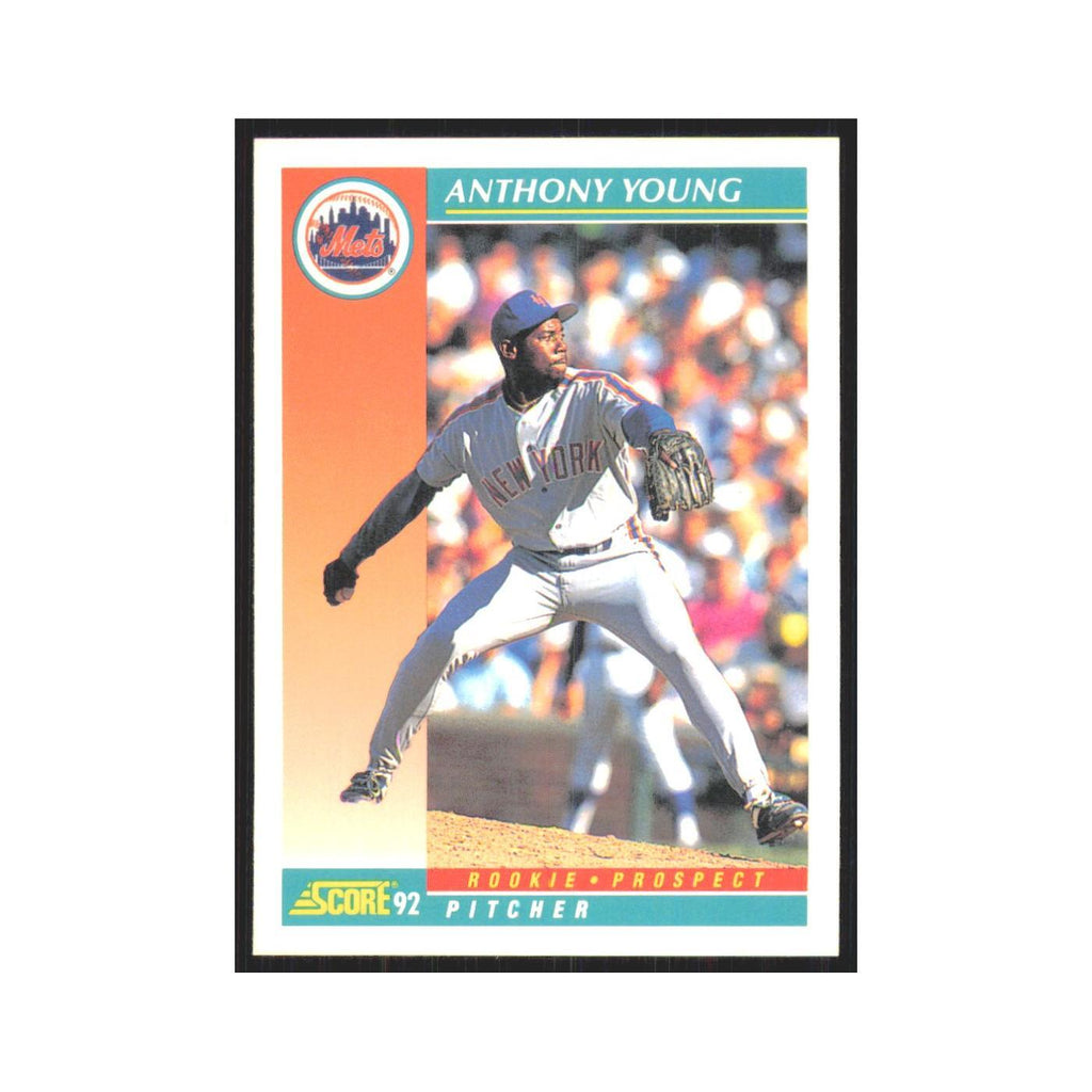 1992 Score Anthony Young RC Mets #756