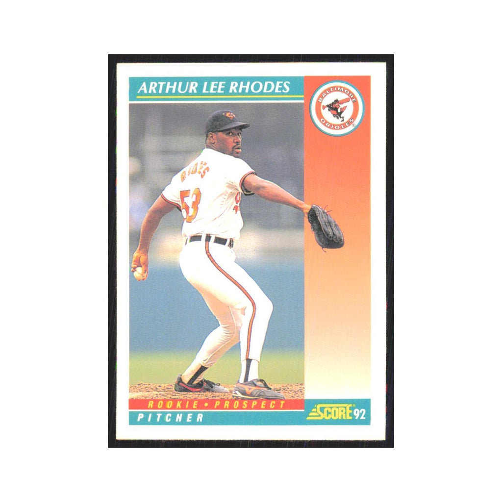 1992 Score Arthur Lee Rhodes RC Orioles #736