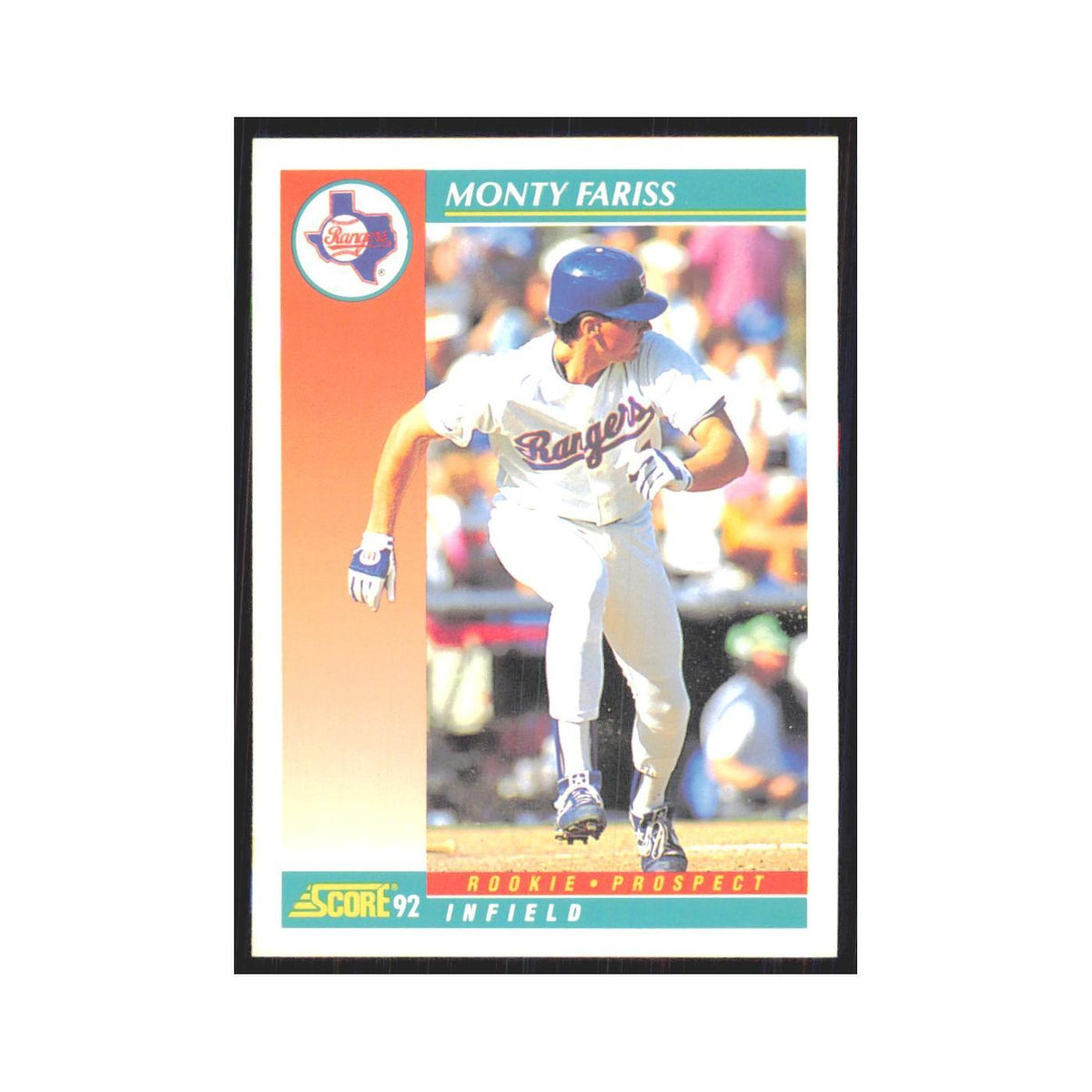 1992 Score Monty Fariss RC Rangers #772