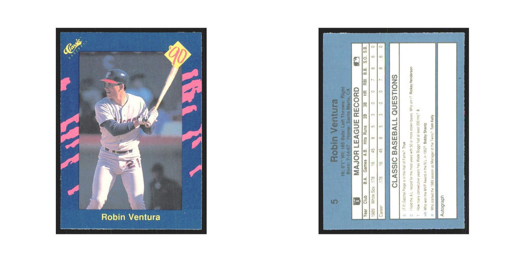 1990 Classic Robin Ventura White Sox #5