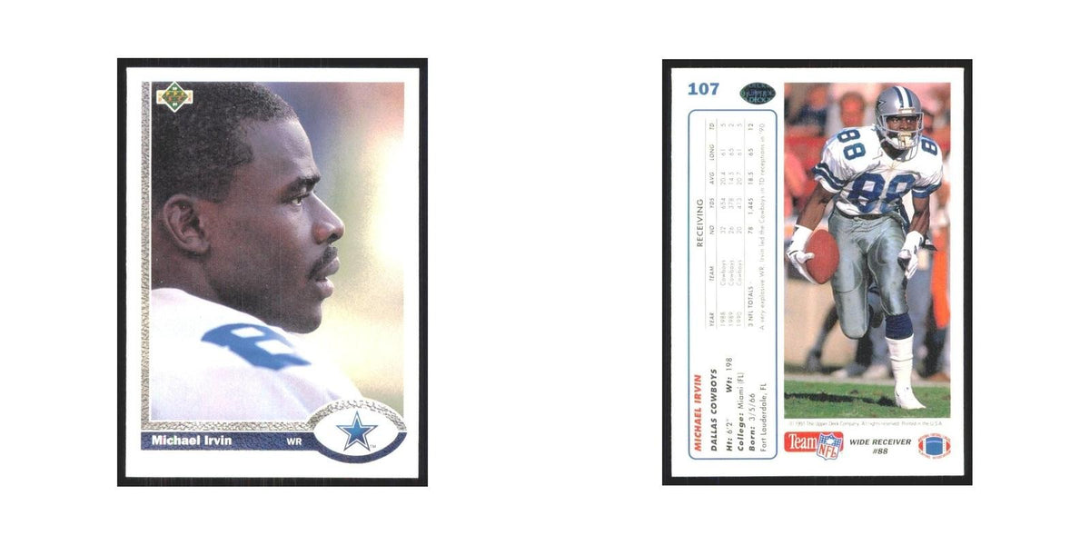 1991 Upper Deck Michael Irvin Cowboys #107