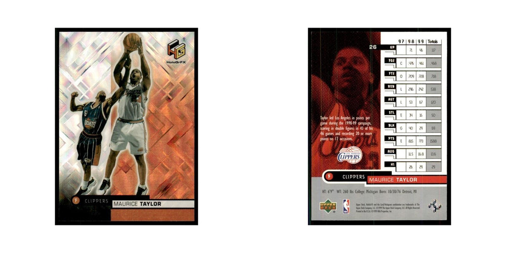 1999 Upper Deck HoloGrFX Maurice Taylor Clippers #26