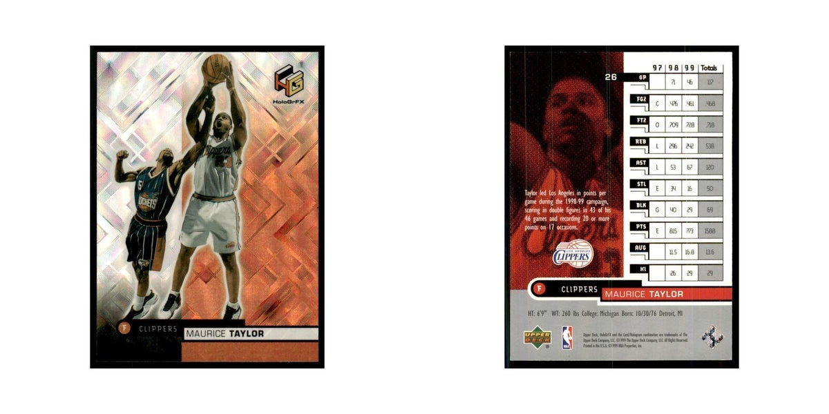 1999 Upper Deck HoloGrFX Maurice Taylor Clippers #26