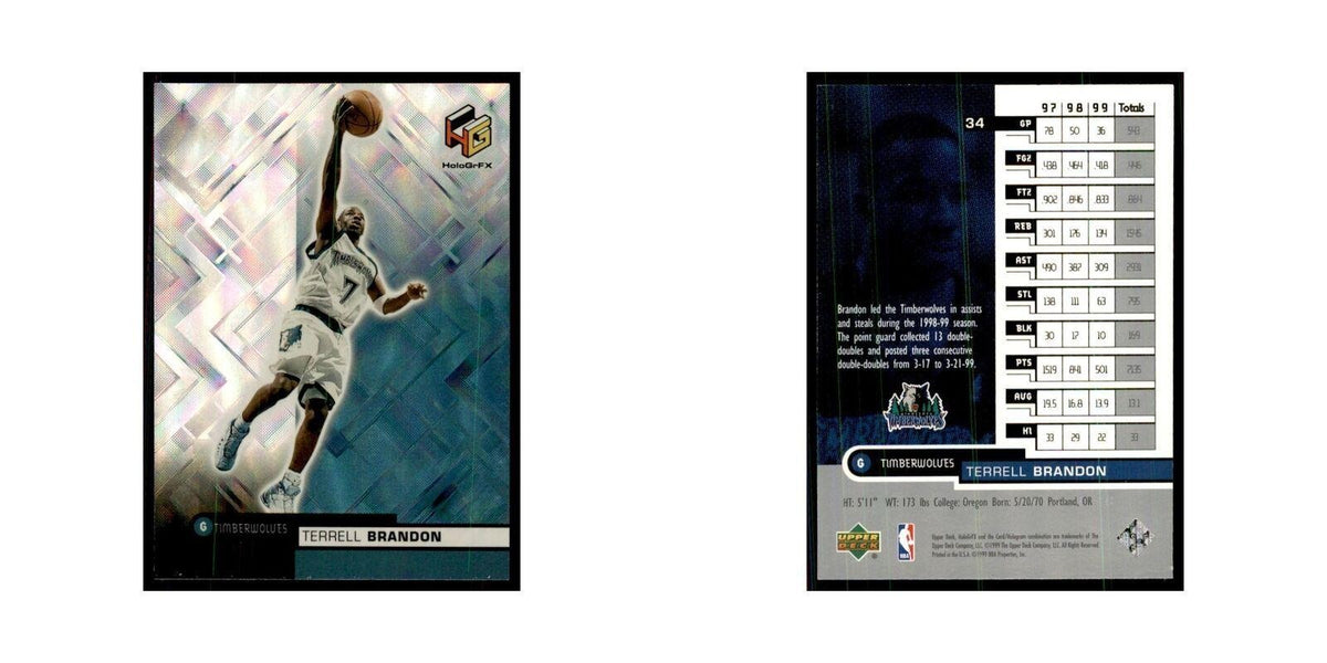 1999 Upper Deck HoloGrFX Terrell Brandon Timberwolves #34
