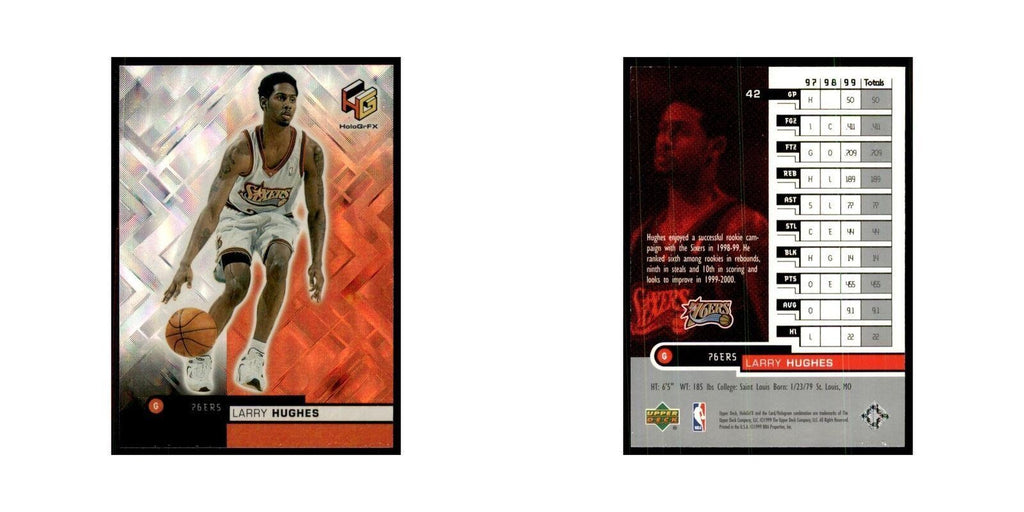 1999 Upper Deck HoloGrFX Larry Hughes 76ers #42