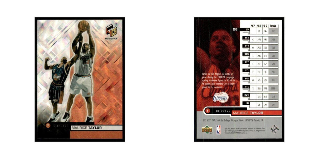 1999 Upper Deck HoloGrFX Maurice Taylor Clippers #26