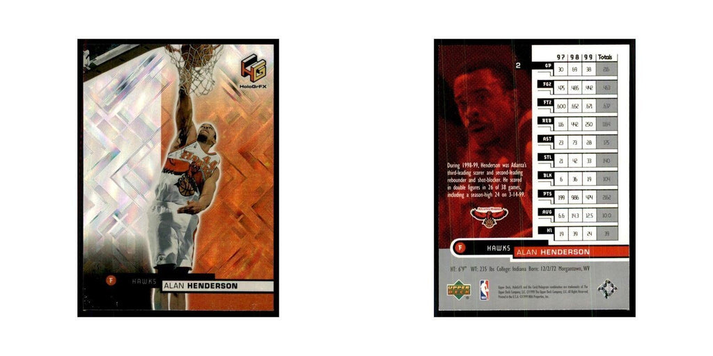 1999 Upper Deck HoloGrFX Alan Henderson Hawks #2