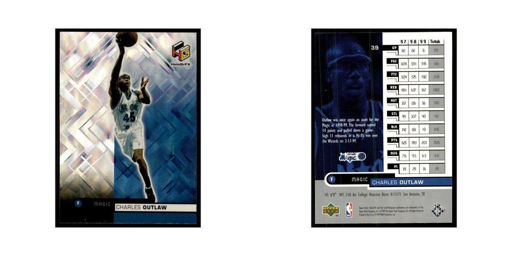 1999 Upper Deck Hologrfx Charles Outlaw Magic #39