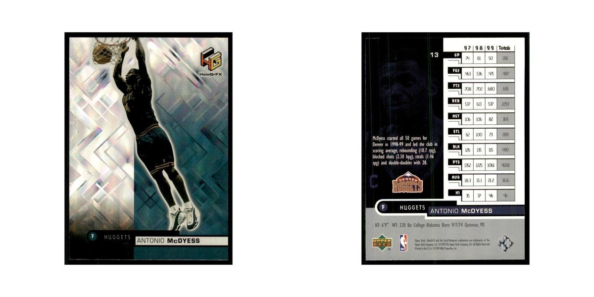 1999 Upper Deck HoloGrFX Antonio McDyess Nuggets #13