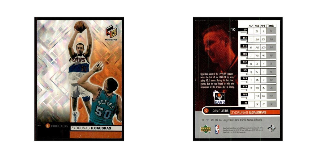 1999 Upper Deck HoloGrFX Zydrunas Ilgauskas Cavaliers #10