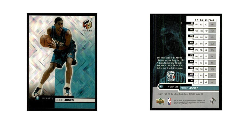 1999 Upper Deck HoloGrFX Eddie Jones Hornets #5