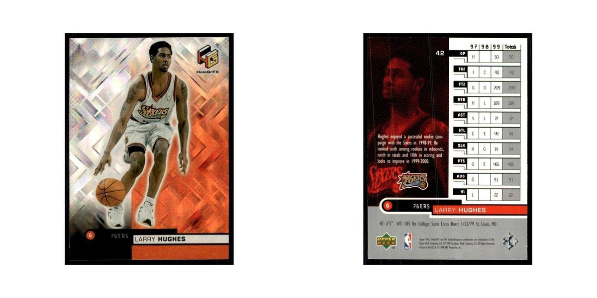 1999 Upper Deck HoloGrFX Larry Hughes 76ers #42