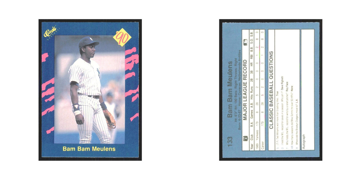 1990 Classic Bam Bam Meulens Yankees #133