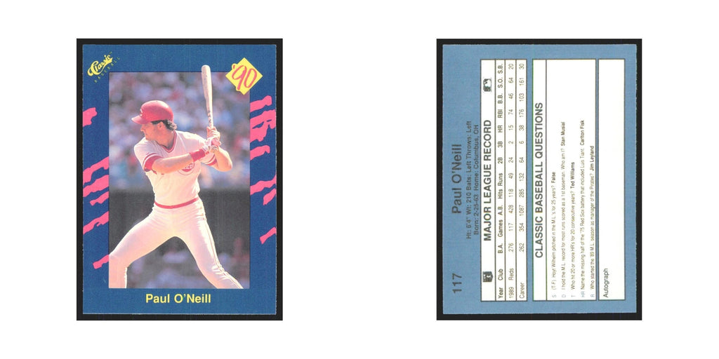 1990 Classic Paul O'Neill Reds #117