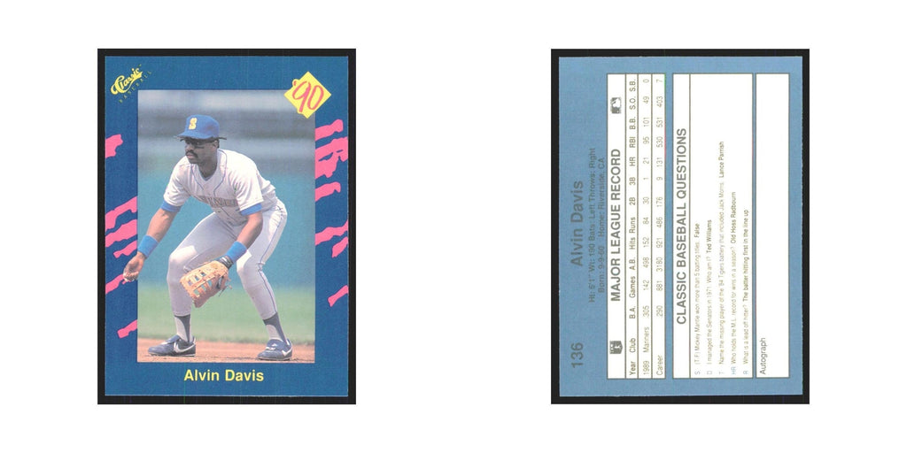 1990 Classic Alvin Davis Mariners #136