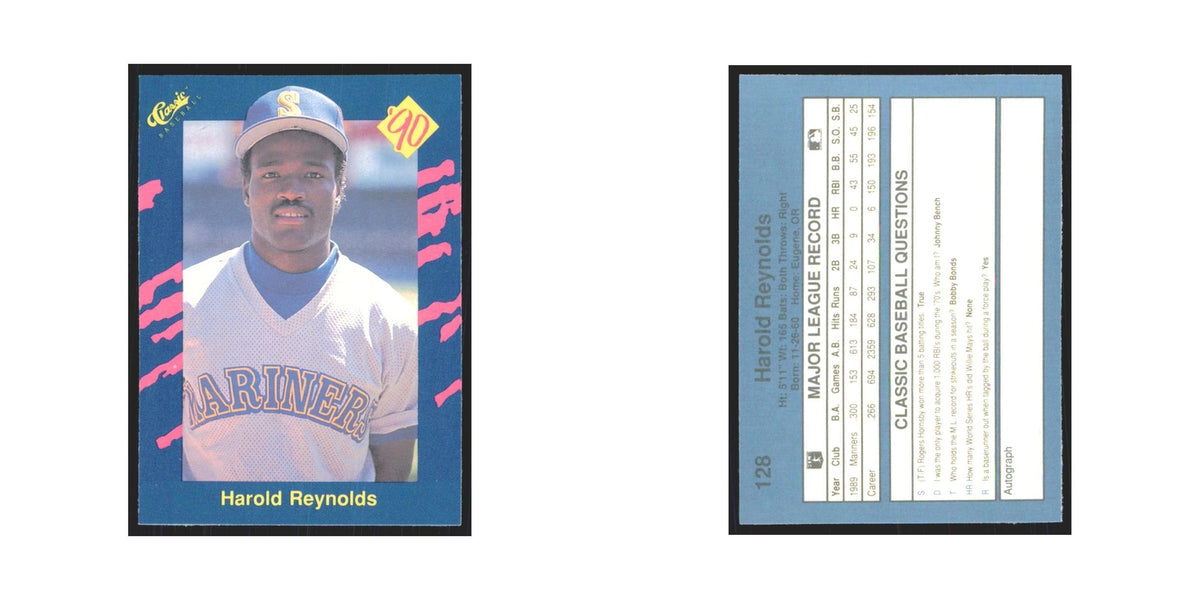 1990 Classic Harold Reynolds Mariners #128