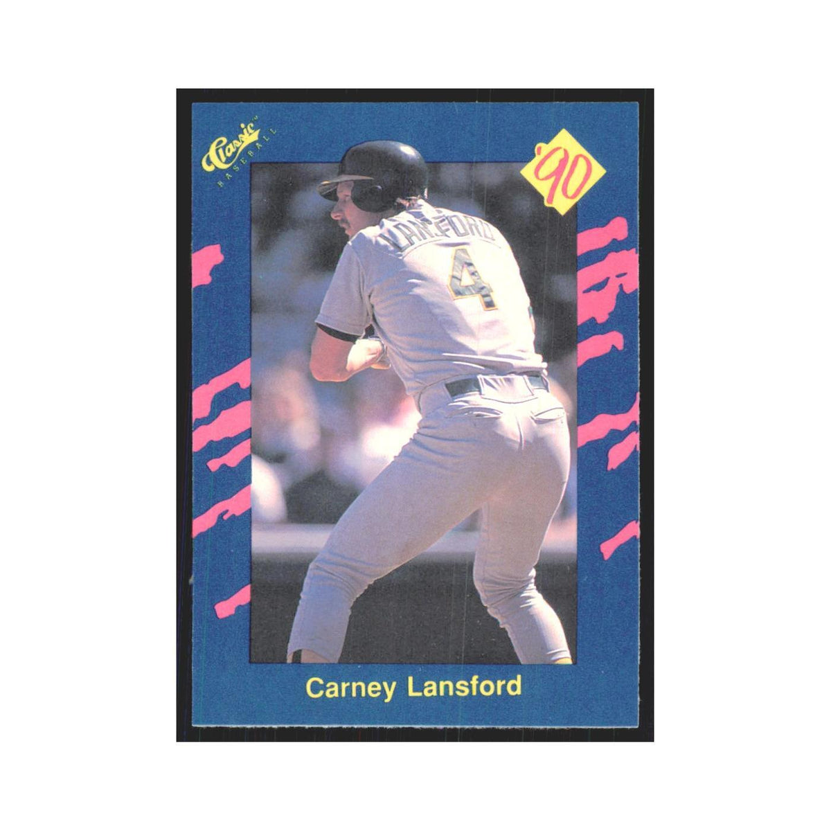 1990 Classic Carney Lansford Athletics #12
