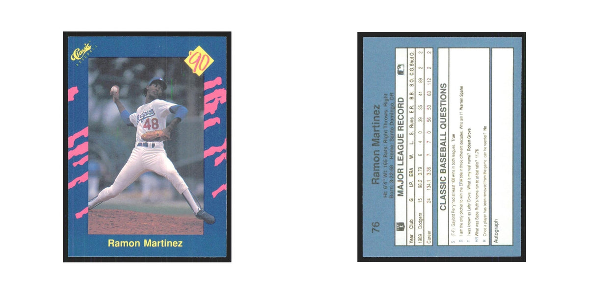 1990 Classic Ramon Martinez Dodgers #76