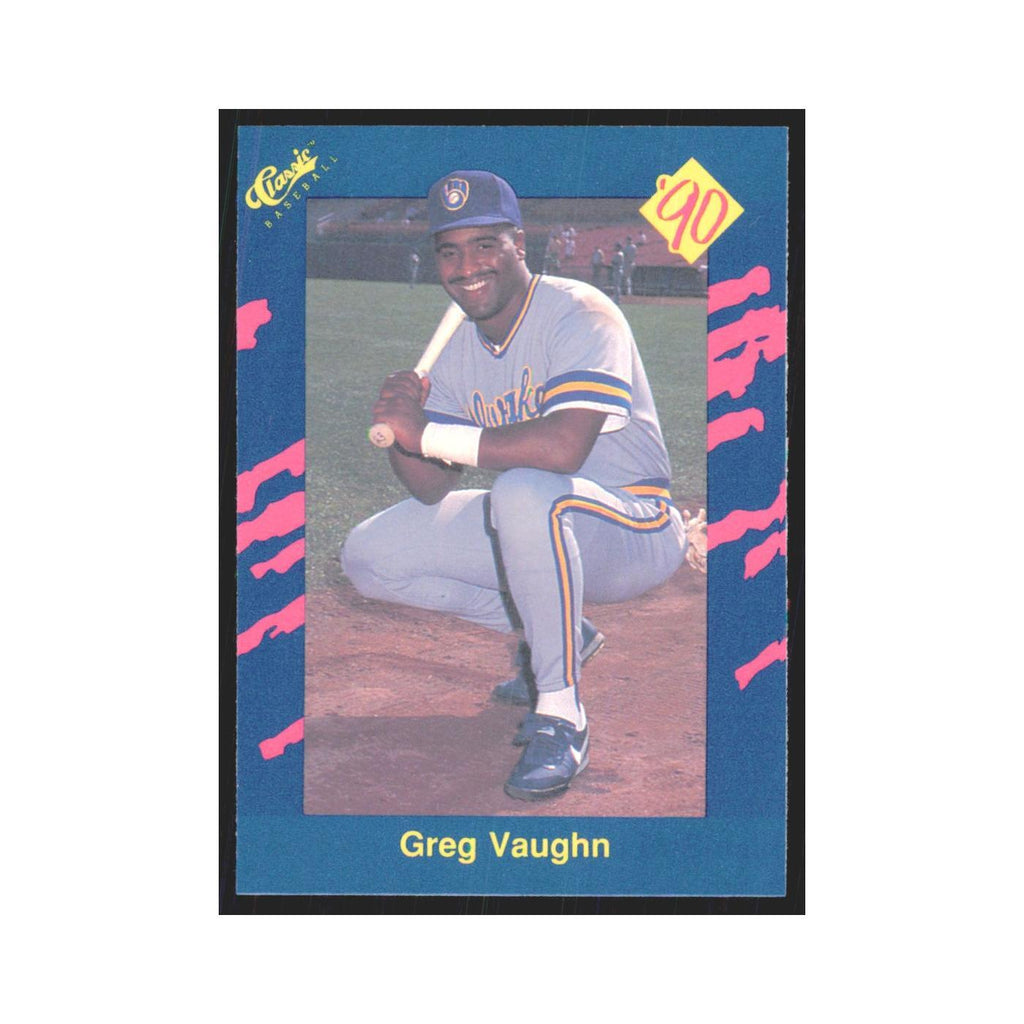 1990 Classic Greg Vaughn Brewers #60