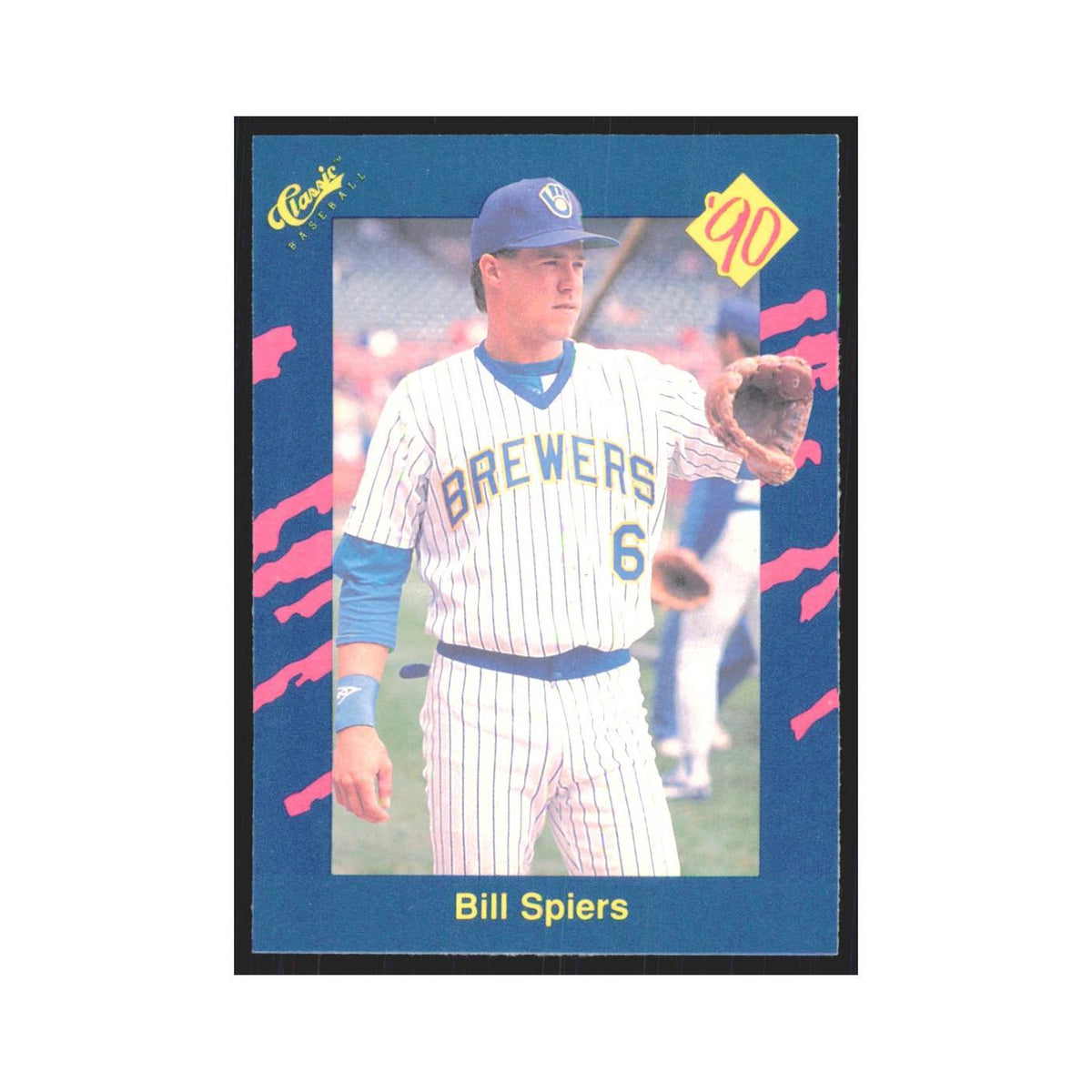1990 Classic Bill Spiers Brewers #134