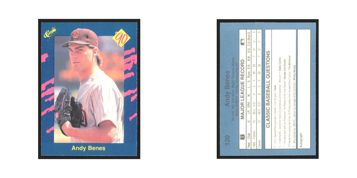 1990 Classic Andy Benes Padres #120