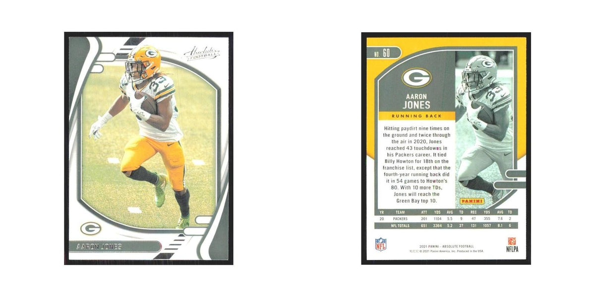 2021 Panini Absolute Aaron Jones Packers #60