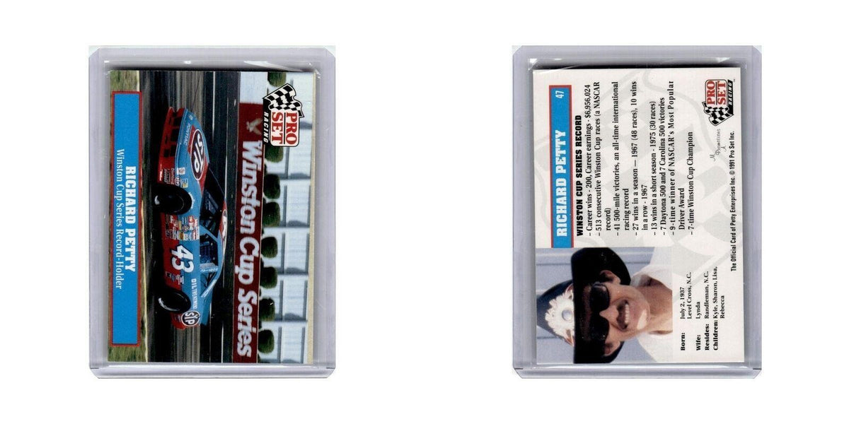Richard Petty 1991 Pro Set Racing #47 Baseball Card NM