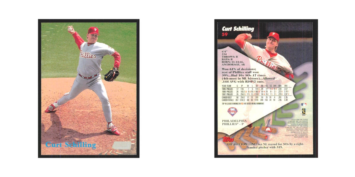 1998 Stadium Club Curt Schilling Phillies #59