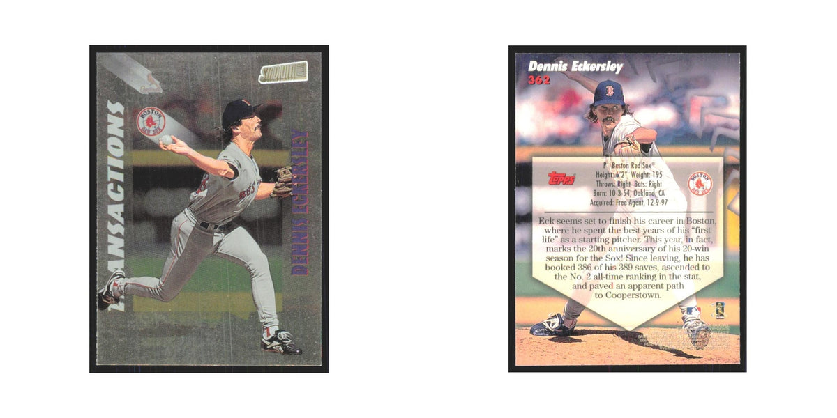 1998 Stadium Club Dennis Echersley Red Sox #362