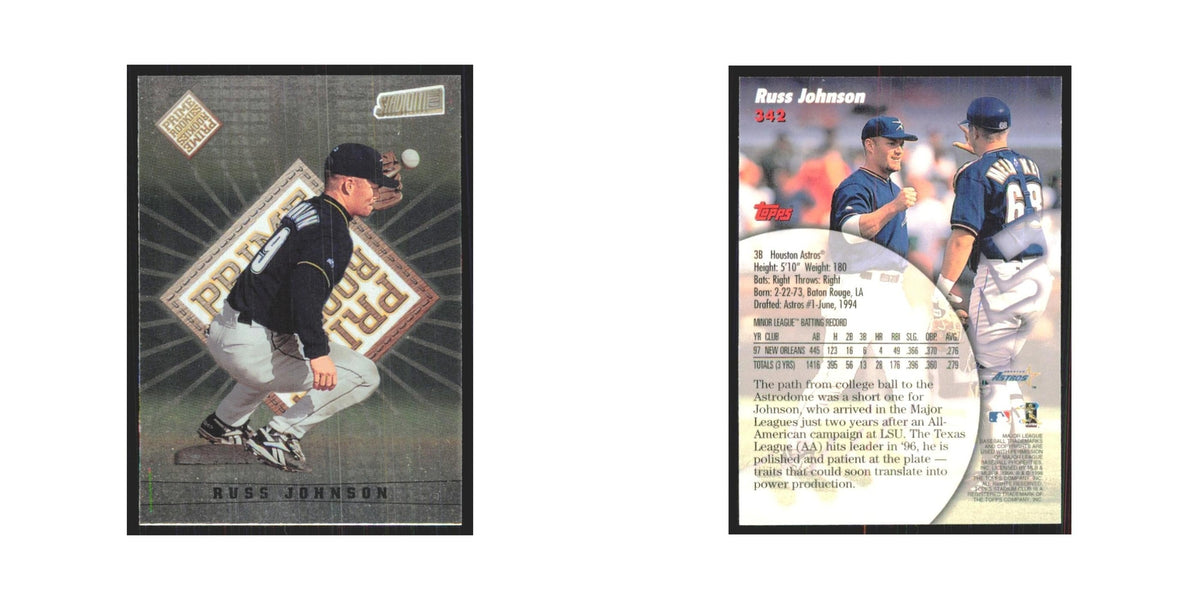 1998 Stadium Club Russ Johnson Astros #342