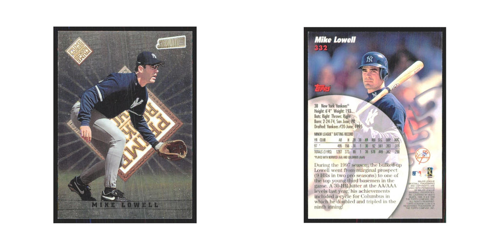 1998 Stadium Club Mike Lowell Yankees #332