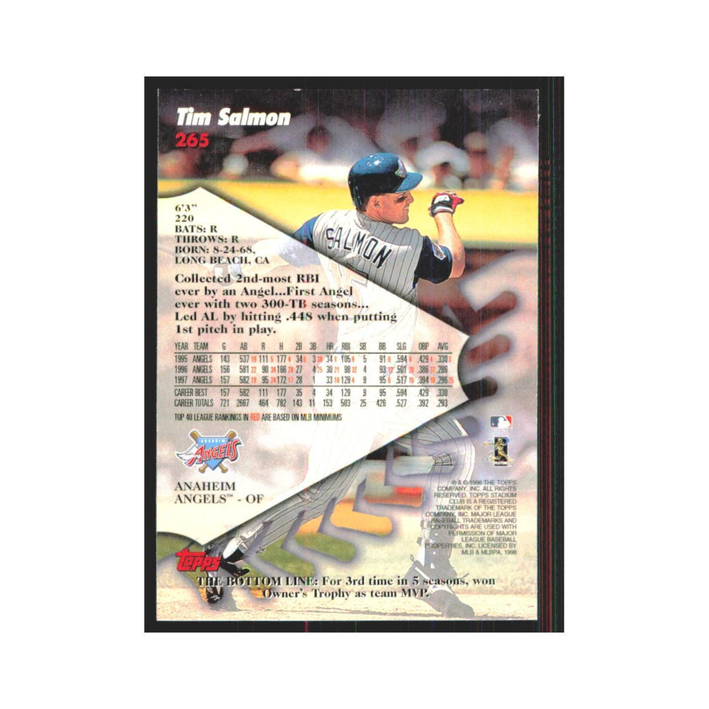 1998 Stadium Club Tim Salmon Angels #265