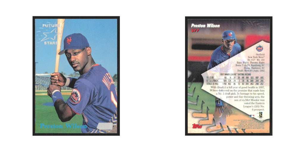 1998 Stadium Club Preston Wilson Mets #377