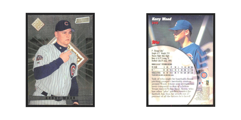 1998 Stadium Club Kerry Wood Cubs #340