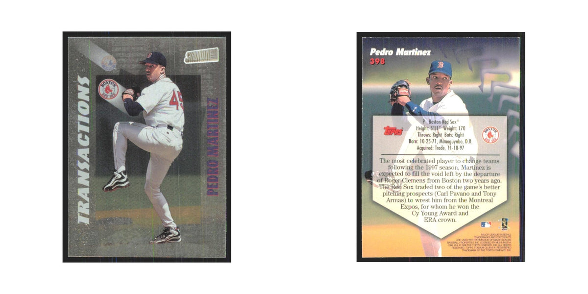 1998 Stadium Club Pedro Martinez Red Sox #398