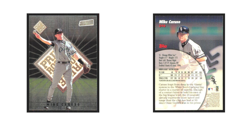 1998 Stadium Club Mike Caruso White Sox #346