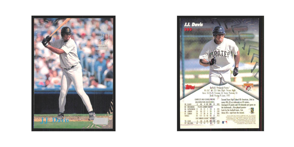 1998 Stadium Club J.J. Davis Pirates #383