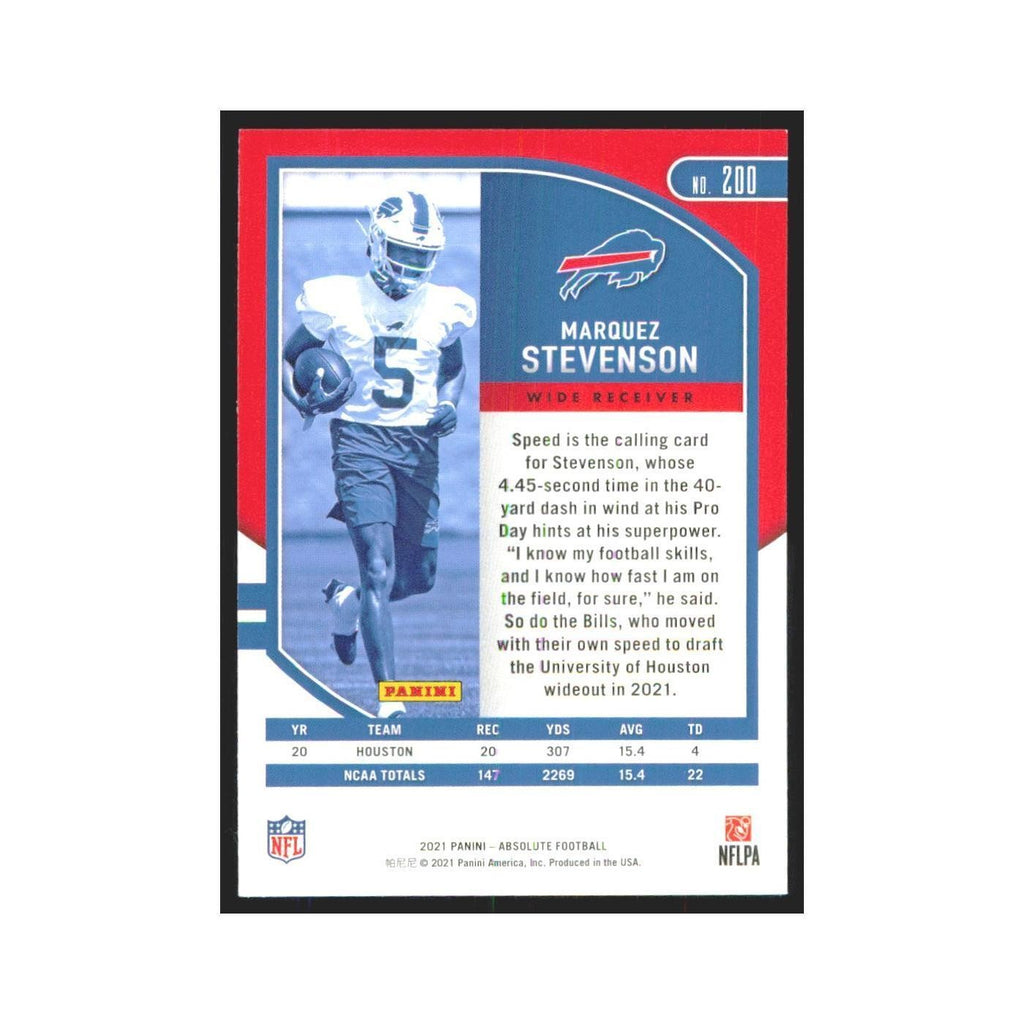 2021 Panini Absolute Marquez Stevenson RC Bills #200