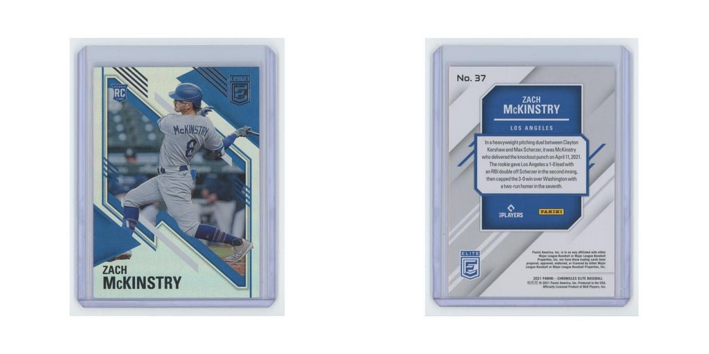 Zach McKinstry Rookie 2021 Panini Chronicles Elite #37 Los Angeles Dodgers NM